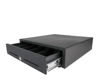 Custom America CD30 Cash Drawers 16x16, Black, 5 bill slots, 8 coin slots EPC Cable