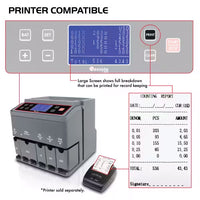 C300 Commercial-Grade Electronic Coin Sorter, Counter and Wrapper