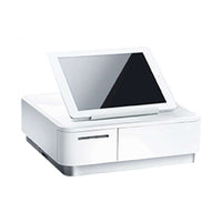 Star Micronics mPOP® Multifunction System White, Integrated Printer & Cash Drawer, USB-C, Lightning, Universal Tablet Stand, Int PS